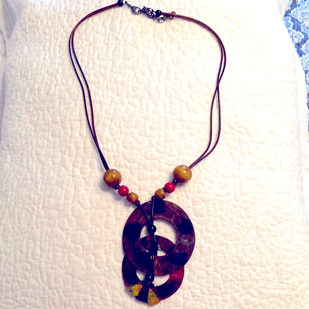 Hand made long necklace